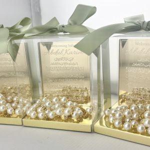 Ayat al Kursi Plaques with Prayer Beads